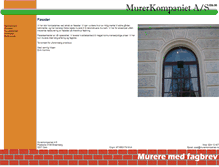 Tablet Screenshot of murerkompaniet.no